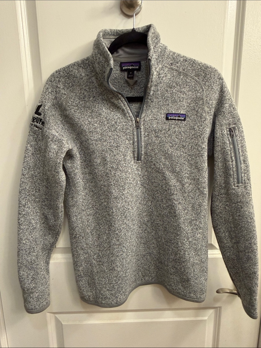 Patagonia Men's Heather Gray Half-Zip Fleece Pullover